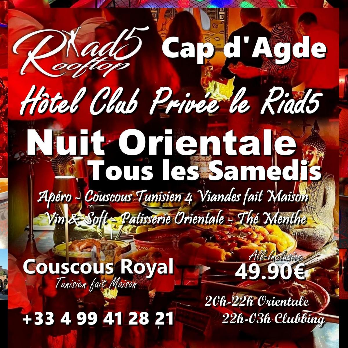 nuit orientale samedi sur rendez vous