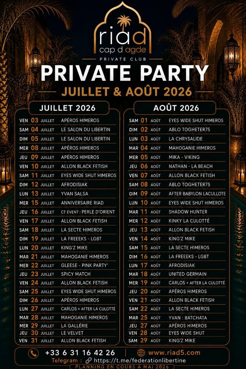 NEWSLETTER RiAD5 CAP d AGDE