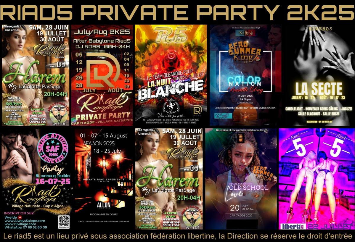 Riad5 party programme